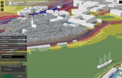 Stocholm stad och bullerkarta